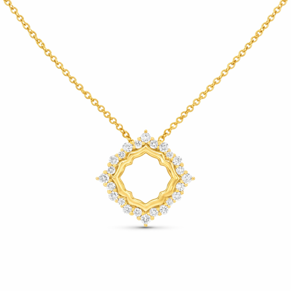 .40ctw Diamond Circle Pendant Necklace in 14kt Yellow Gold Whidby Jewelers Madison, GA