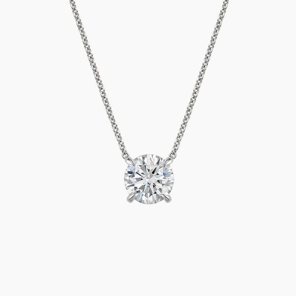 2.06CT Lab Grown Diamond Solitaire Necklace in 14KT White Gold Whidby Jewelers Madison, GA