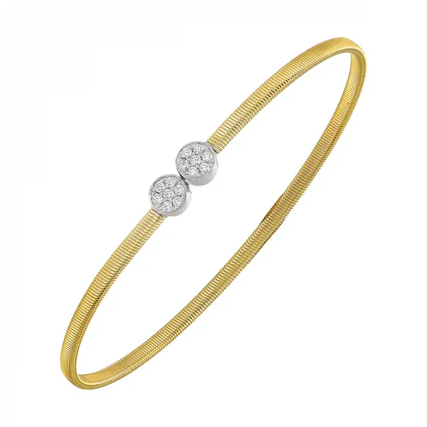 Yellow 14Kt Diamond Bangle Bracelet Whidby Jewelers Madison, GA