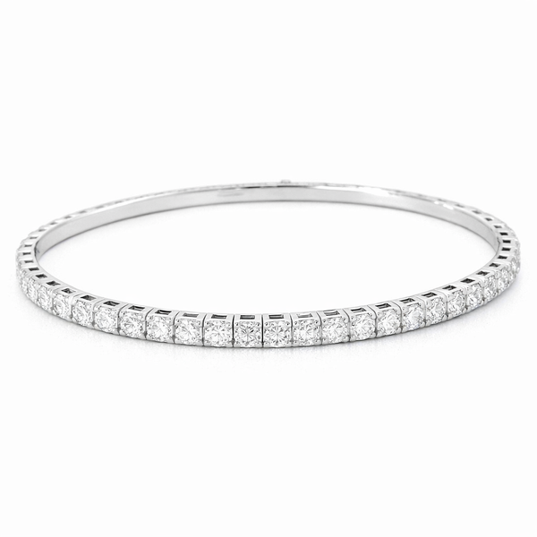 White 14 Karat Flexible Bangle Bracelet Whidby Jewelers Madison, GA