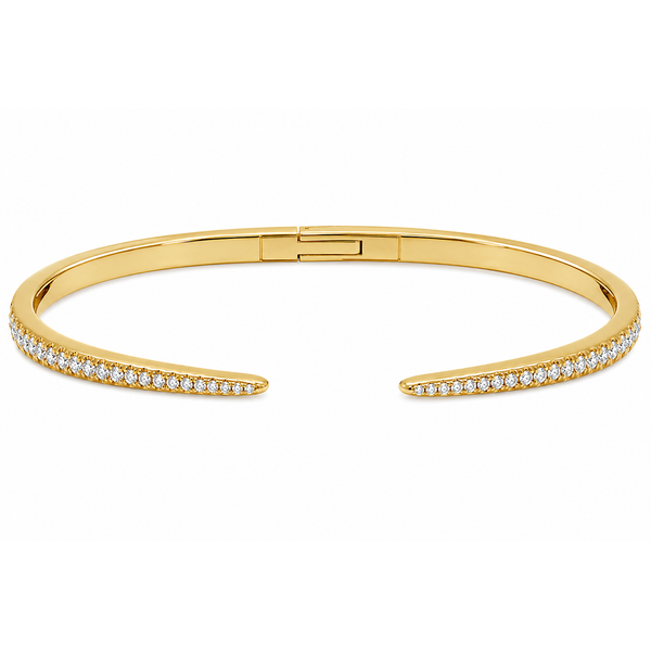 18KT Yellow Gold .82 CTW Diamond Bangle Bracelet Whidby Jewelers Madison, GA