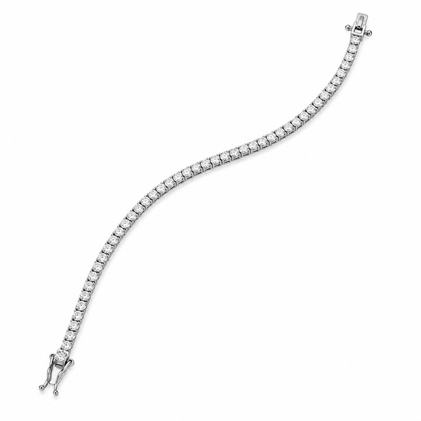 14kt White Gold 3 CTW Lab Grown Diamond Tennis Bracelet Whidby Jewelers Madison, GA