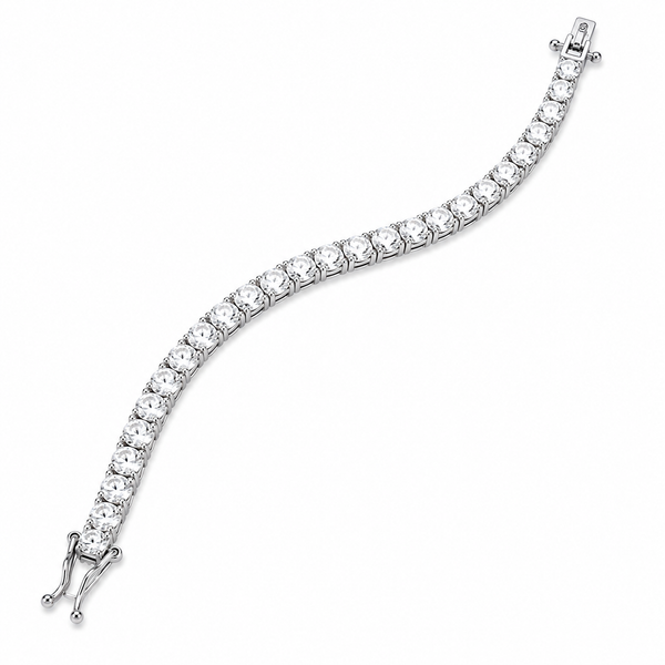 14kt White Gold 7 CTW Lab Grown Diamond Tennis Bracelet Whidby Jewelers Madison, GA