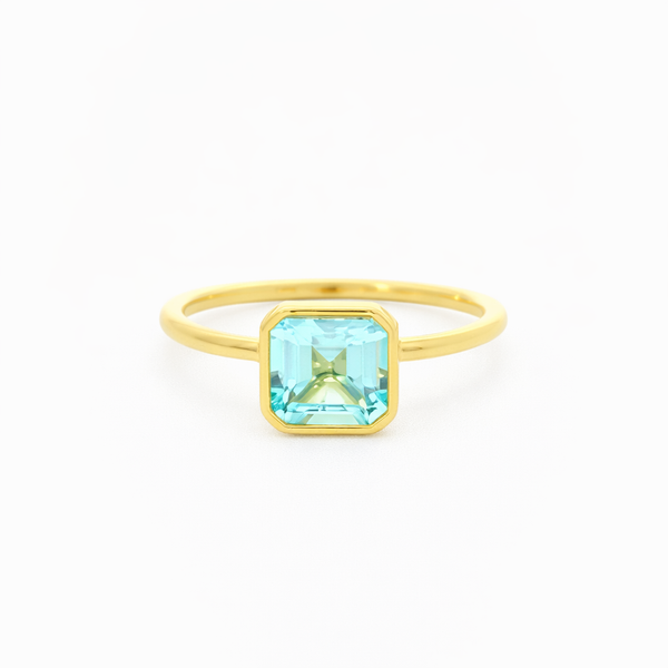 Yellow 14 Karat Blue Topaz Fashion Ring Whidby Jewelers Madison, GA