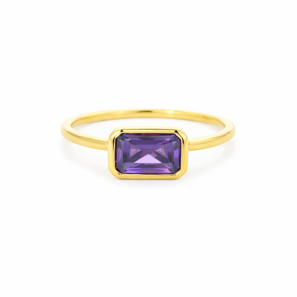 Yellow 14 Karat Amethyst Fashion Ring Whidby Jewelers Madison, GA