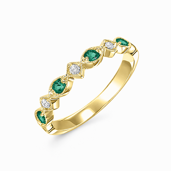 Yellow 10 Karat Emerald Fashion Ring Whidby Jewelers Madison, GA