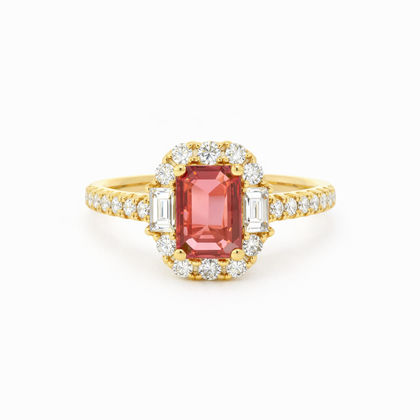 Yellow 14 Karat Fashion Ring with Rubys and Diamonds Whidby Jewelers Madison, GA