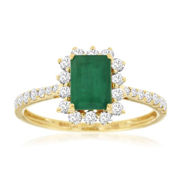 Yellow 14 Karat Emerald Fashion Ring Whidby Jewelers Madison, GA