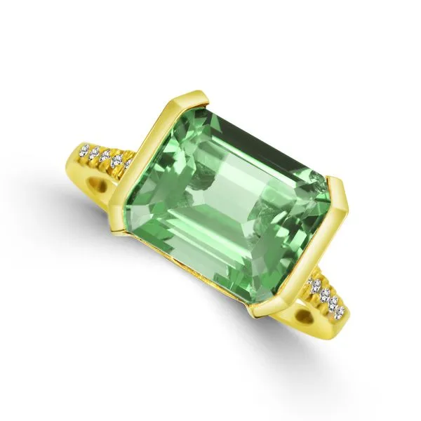 Yellow 14Kt Green Amethyst Pendant Whidby Jewelers Madison, GA