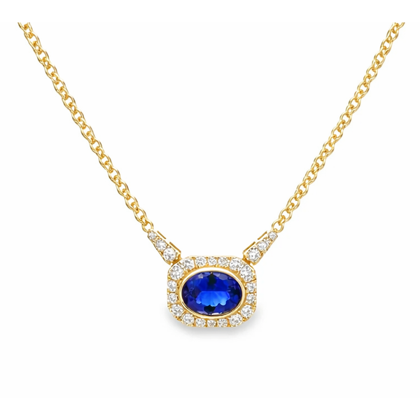 Yellow 14 Karat Tanzanite Pendant Whidby Jewelers Madison, GA