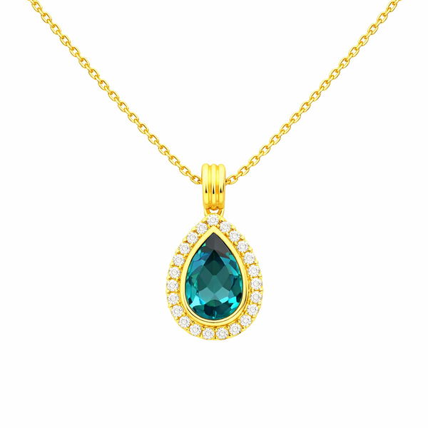 Yellow 14 Karat Created Alexandrite Pendant Whidby Jewelers Madison, GA