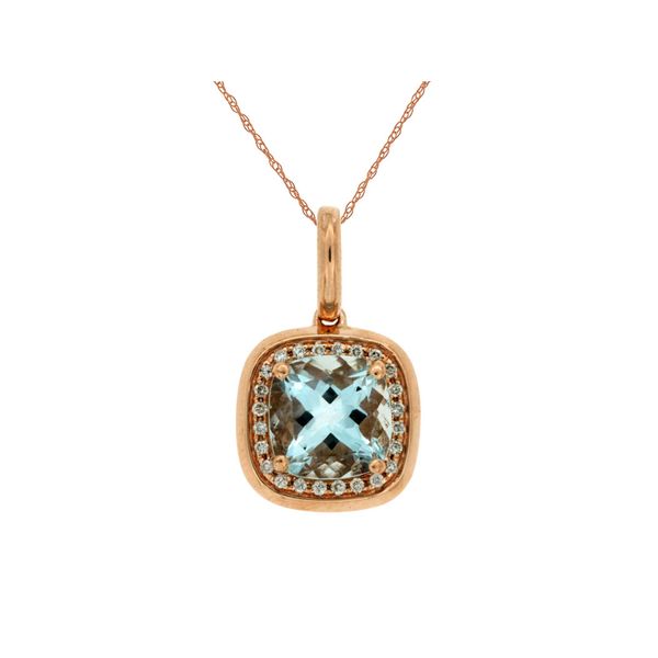 Ros�&copy; 14 Karat Aquamarine Pendant Whidby Jewelers Madison, GA