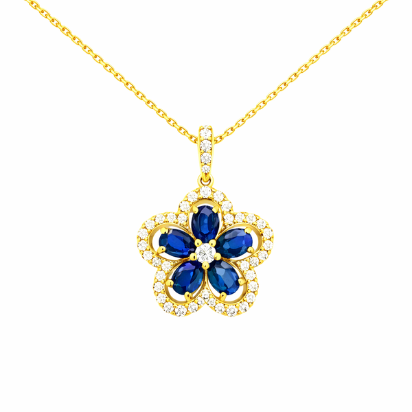 Yellow 14 Karat Sapphire Necklace Whidby Jewelers Madison, GA
