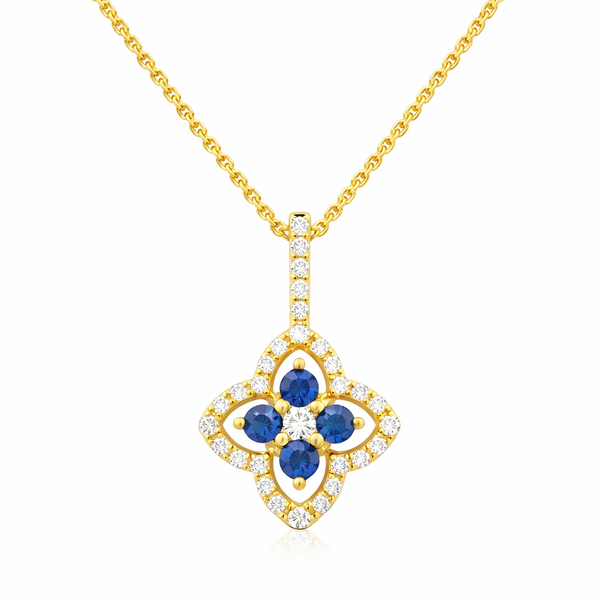 Yellow 14 Karat Sapphire Necklace Whidby Jewelers Madison, GA