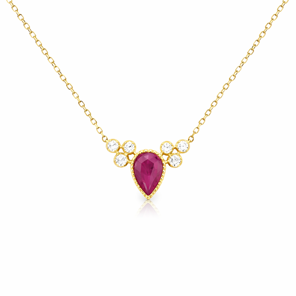 Yellow 10 Karat Ruby Necklace Whidby Jewelers Madison, GA
