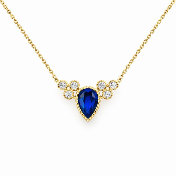 Yellow 10 Karat Sapphire Necklace Whidby Jewelers Madison, GA