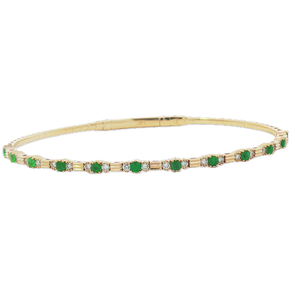 14Kt Yellow Emerald Bracelet Whidby Jewelers Madison, GA