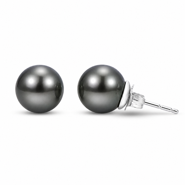 14Kt White Gold Tahitian Pearl Stud Earrings Whidby Jewelers Madison, GA
