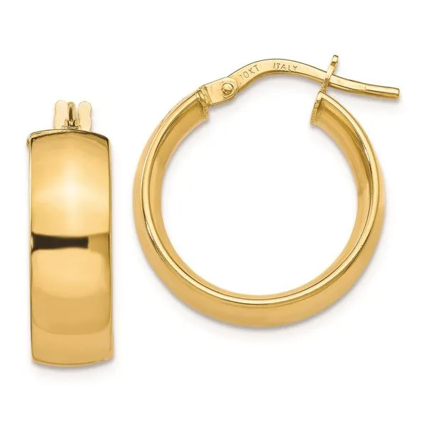 Yellow 10Kt Small Hoop Earrings Whidby Jewelers Madison, GA