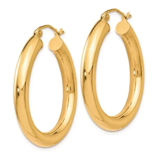 Yellow 10Kt Large Hoop Earrings Whidby Jewelers Madison, GA
