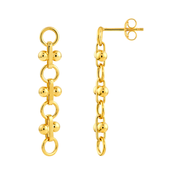 14KT Yellow Gold Drop Earrings Whidby Jewelers Madison, GA