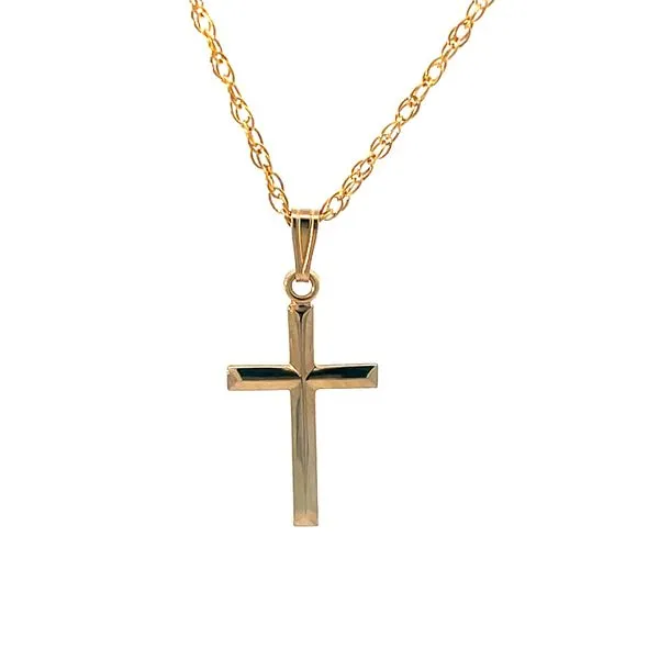 Yellow 14 Kt Gold Filled Cross Necklace Whidby Jewelers Madison, GA