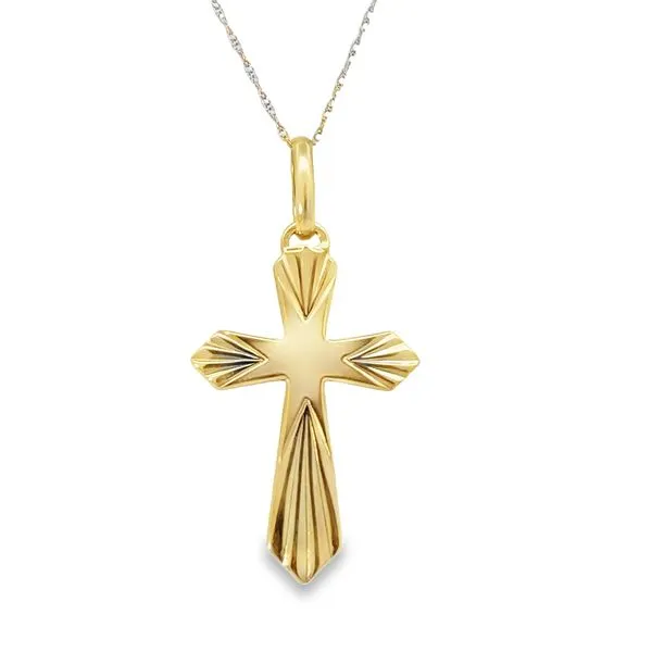 Yellow 14 Kt Cross Necklace Whidby Jewelers Madison, GA