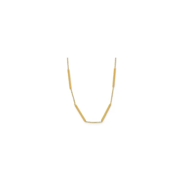 Yellow 14 Kt 6 Bar Station Necklace Whidby Jewelers Madison, GA