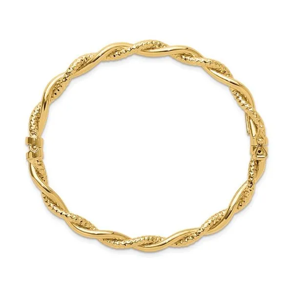 Yellow 14 Kt Twisted Bangle Bracelet Whidby Jewelers Madison, GA