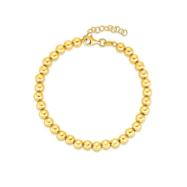 Yellow 14Kt Bead Bracelet