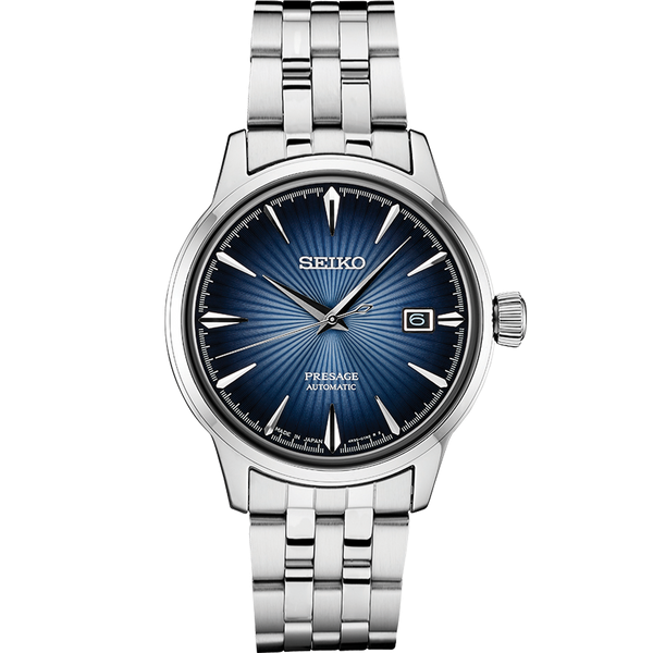 Gent's Stainless Steel Presage Cocktail Time Automatic Seiko Watch Whidby Jewelers Madison, GA