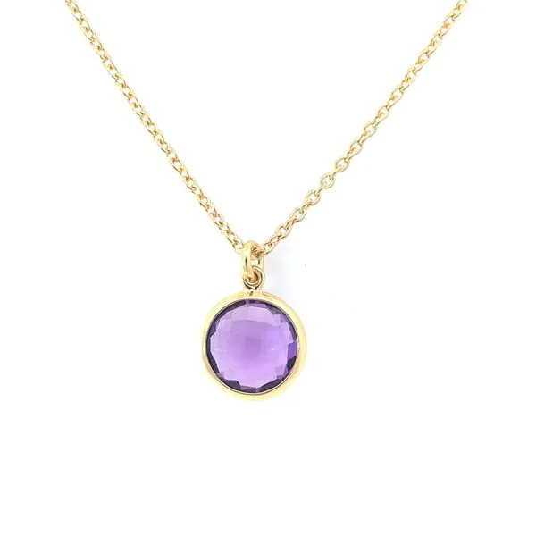 Yellow Vermeil Amethyst Necklace