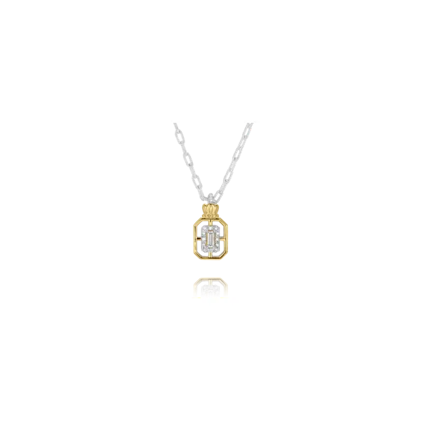 Two Tone Sterling & 14Kt Necklace With Diamonds Whidby Jewelers Madison, GA