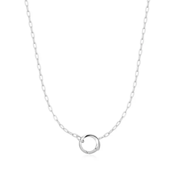 Ladys Sterling Silver Mini Link Necklace