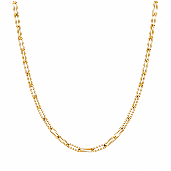 14Kt Gold Over Sterling Paperclip Link Necklace Whidby Jewelers Madison, GA