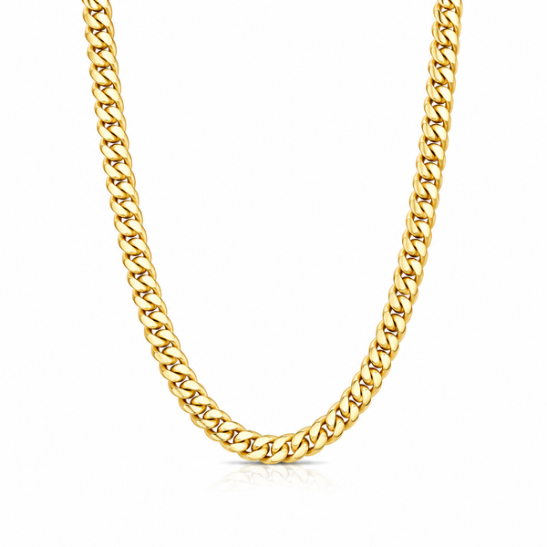 14Kt Gold Over Sterling Miami Cuban Necklace Whidby Jewelers Madison, GA
