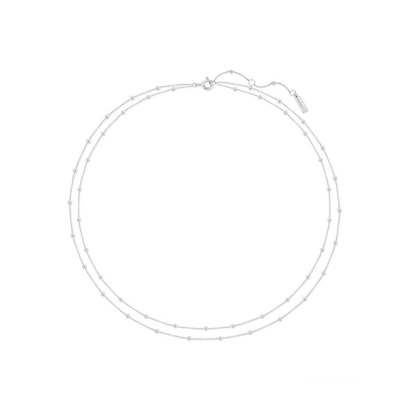 Sterling Silver Double Beaded Necklace Whidby Jewelers Madison, GA