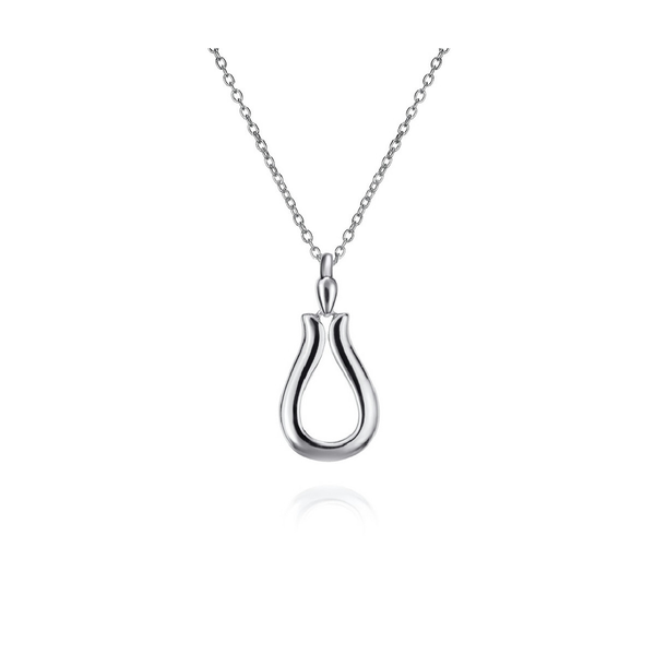 Sterling Silver Open Teardrop Pendant Necklace Whidby Jewelers Madison, GA