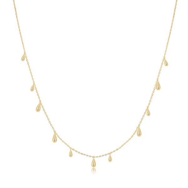 14kt Gold Over Sterling Silver Teardrop Necklace Whidby Jewelers Madison, GA