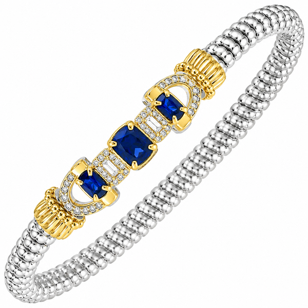 Lady’s 8mm VAHAN Lab-Created Sapphire & Natural Diamond Closed Bracelet Whidby Jewelers Madison, GA
