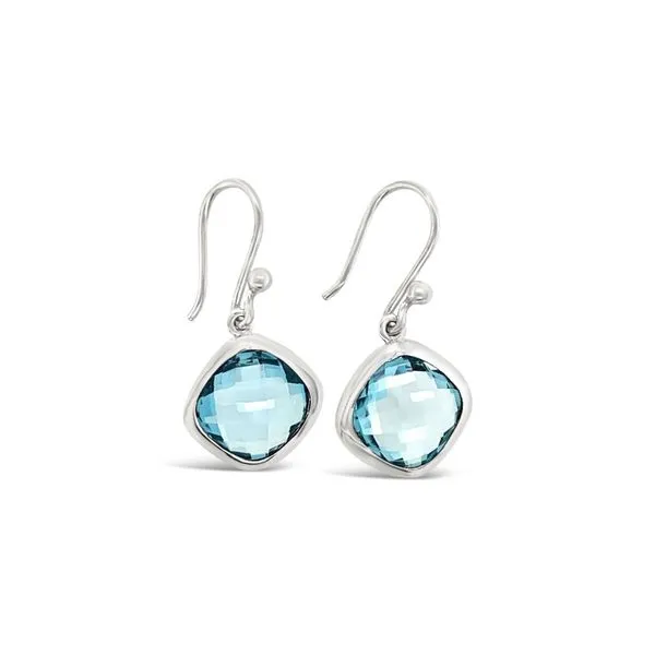 Sterling Silver Blue Topaz Earrings