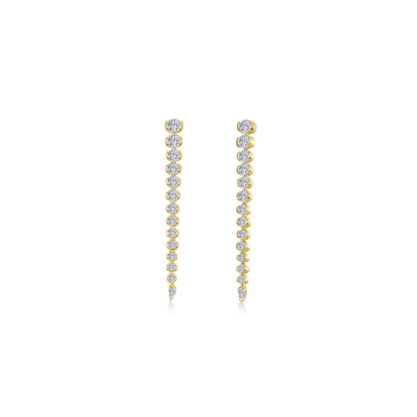 14KT Gold Over Sterling Silver Lab Created Gemstone Drop Earrings Whidby Jewelers Madison, GA