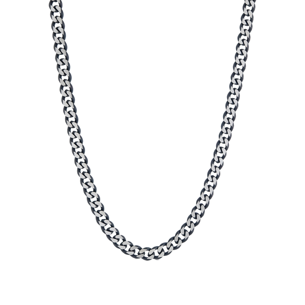 Men’s 5.5mm Black Stainless Steel Cuban Chain – 22 Inch Whidby Jewelers Madison, GA