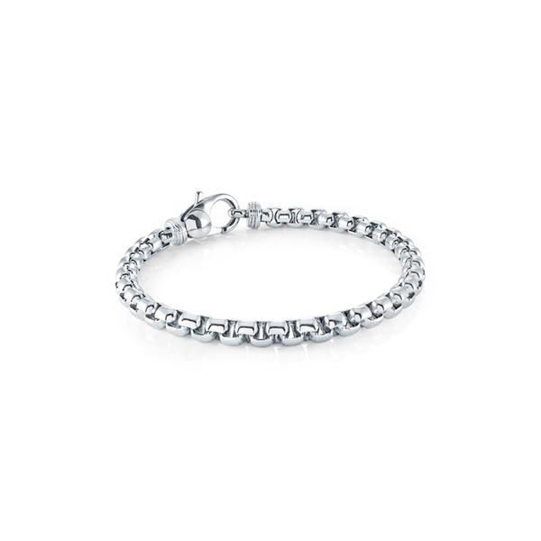 Men’s 4mm Stainless Steel Box Link Bracelet Whidby Jewelers Madison, GA
