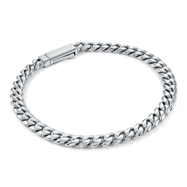 Men’s 6mm Stainless Steel Curb Bracelet Whidby Jewelers Madison, GA