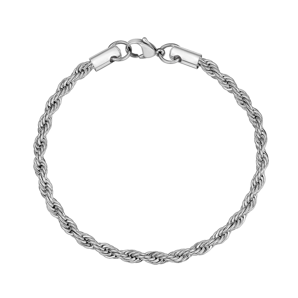 Men’s 4mm Stainless Steel Rope Bracelet Whidby Jewelers Madison, GA