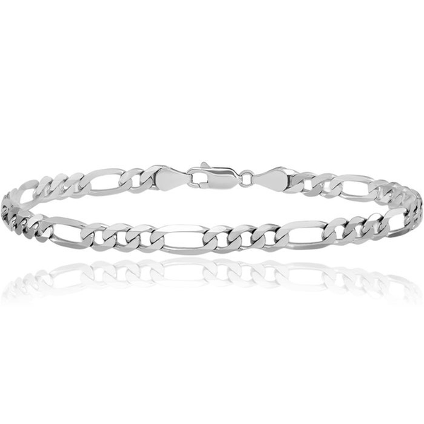 Men’s 4.5mm Stainless Steel Figaro Bracelet Whidby Jewelers Madison, GA