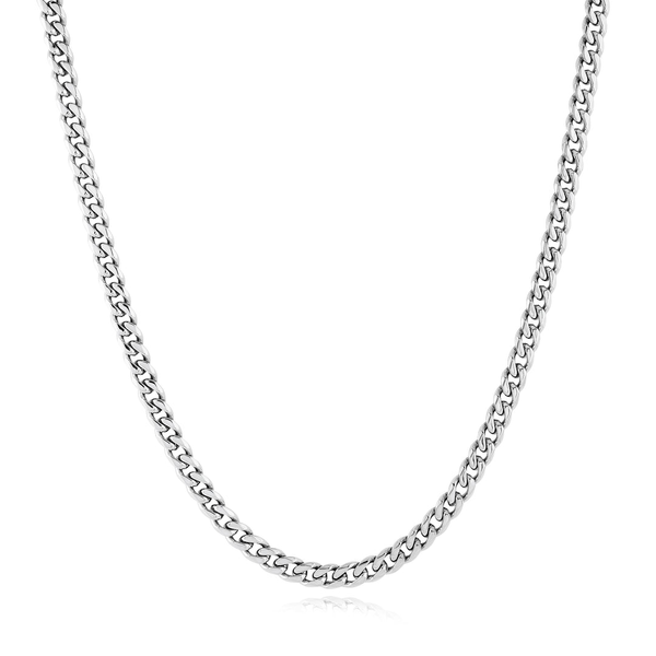 Men’s 4mm Stainless Steel Curb Chain 22 Inch Whidby Jewelers Madison, GA
