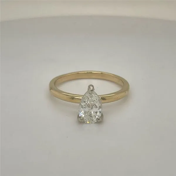 Natural Pear-Shaped Diamond Engagement Ring William Jeffrey's, Ltd. Mechanicsville, VA