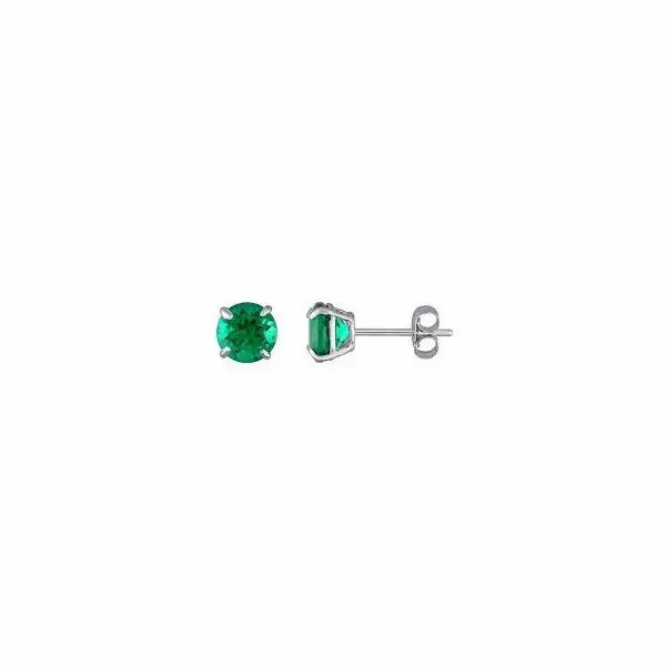 14K white gold emerald stud earrings William Jeffrey's, Ltd. Mechanicsville, VA